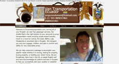 Desktop Screenshot of ecuavantransportation.com