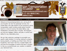 Tablet Screenshot of ecuavantransportation.com